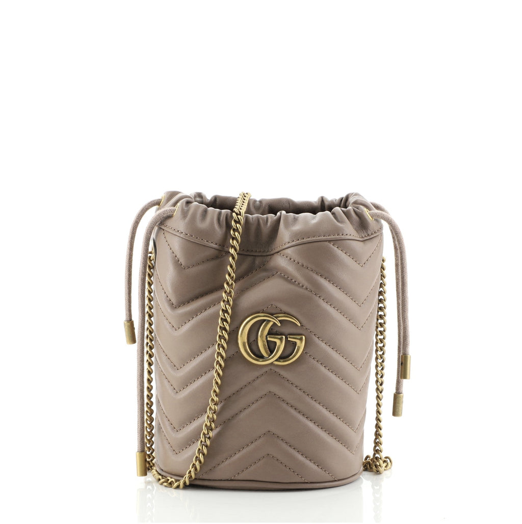 GG Marmont Bucket Bag Matelasse Leather Mini