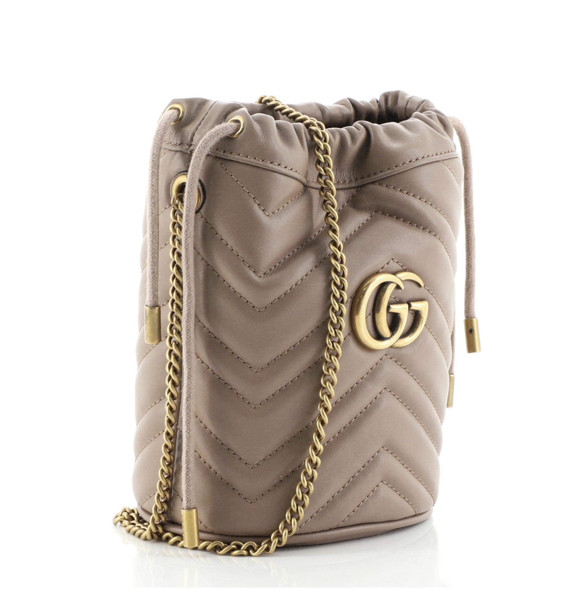 GG Marmont Bucket Bag Matelasse Leather Mini