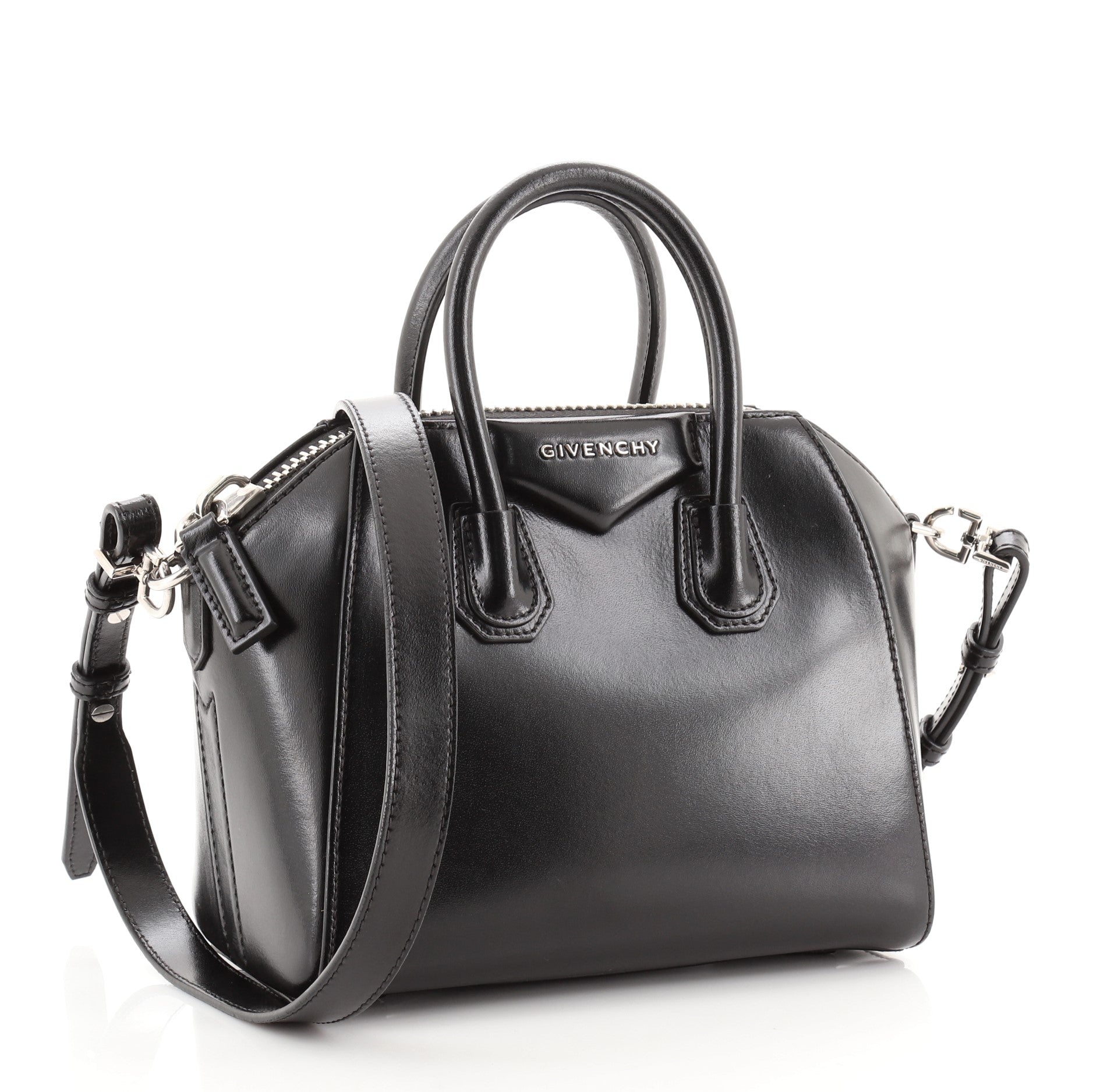 Antigona Bag Glazed Leather Mini