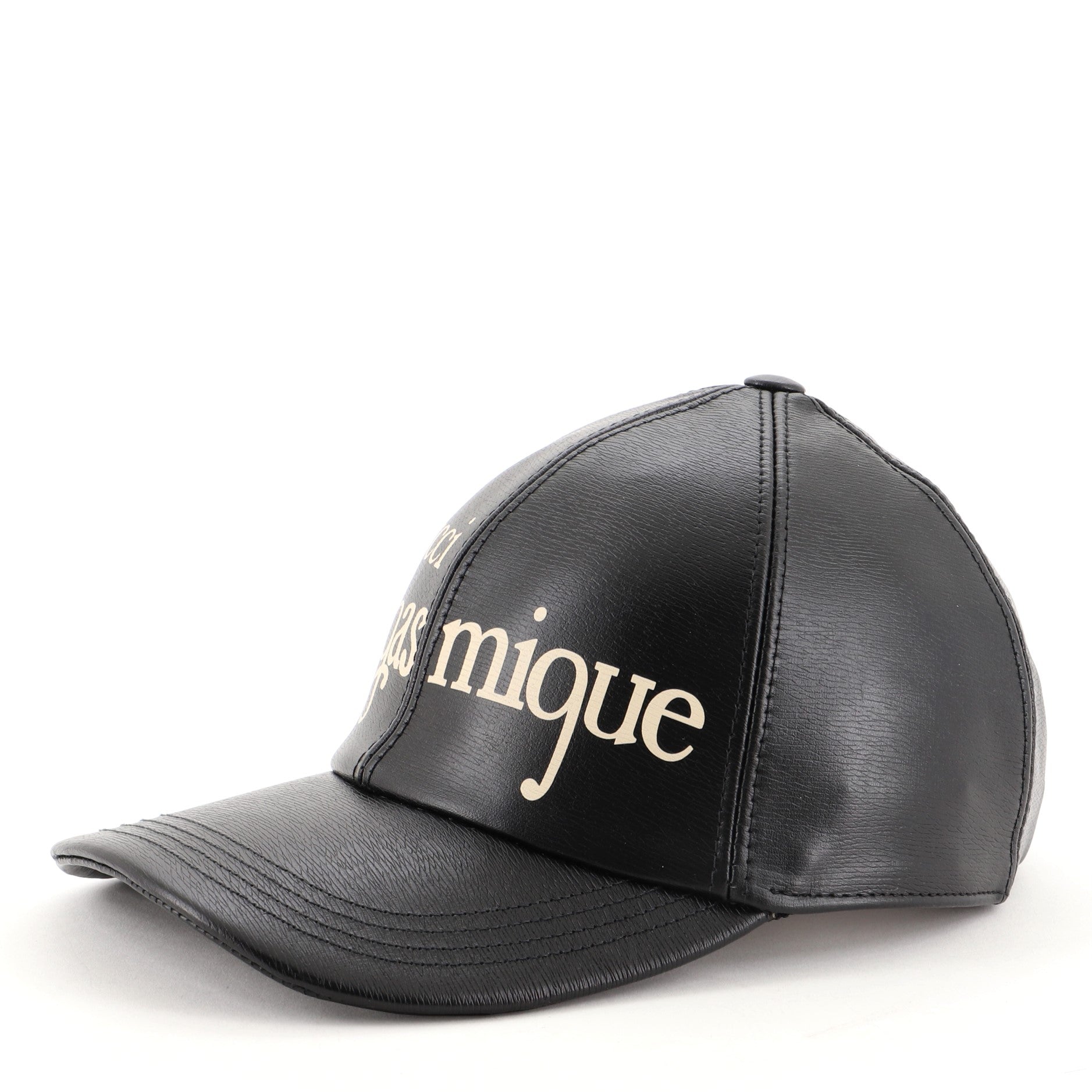 Orgasmique Baseball Cap Printed Leather Medium