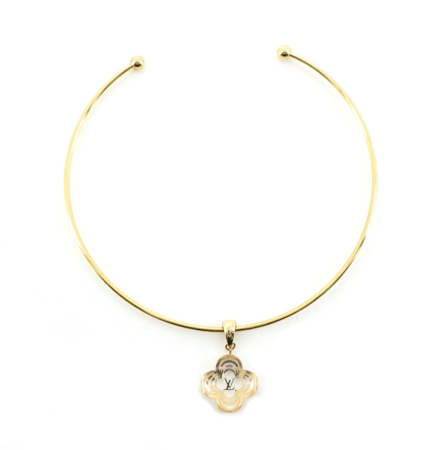 La Folie Choker Necklace Metal and Resin
