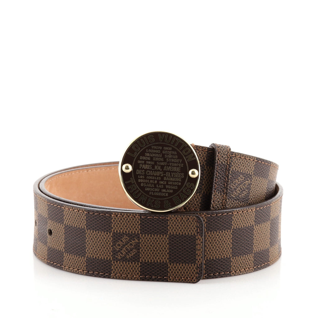 Trunks and Bags Belt Monogram Canvas Wide 80