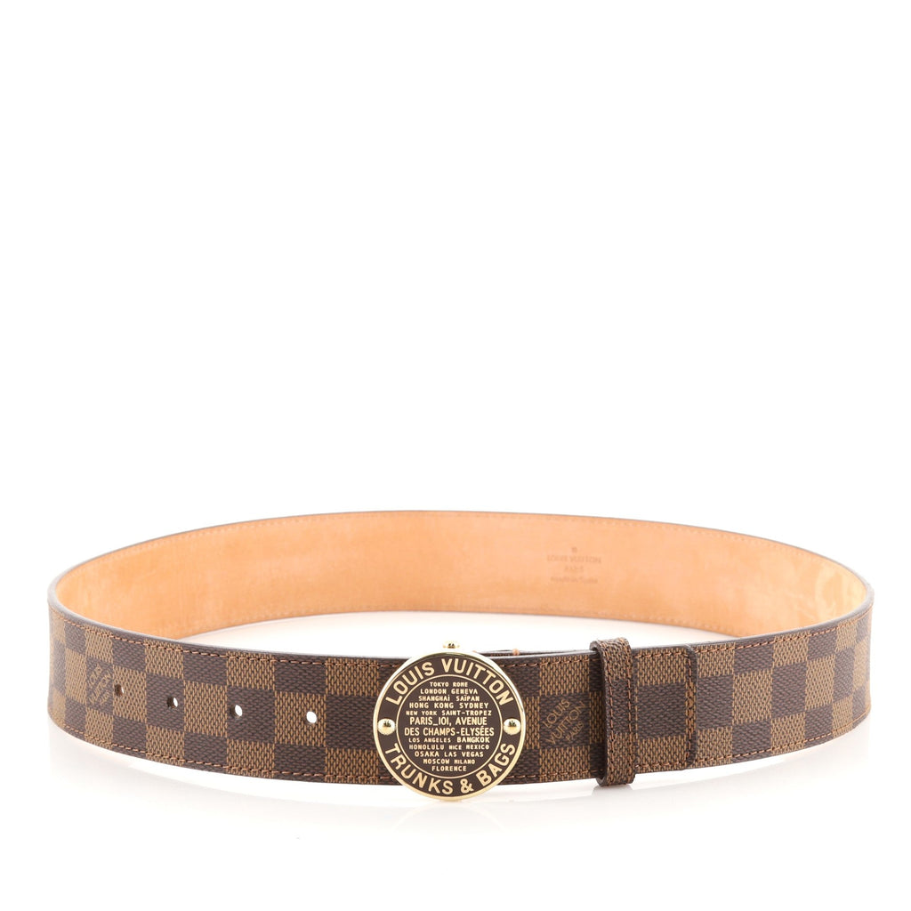 Trunks and Bags Belt Monogram Canvas Wide 80