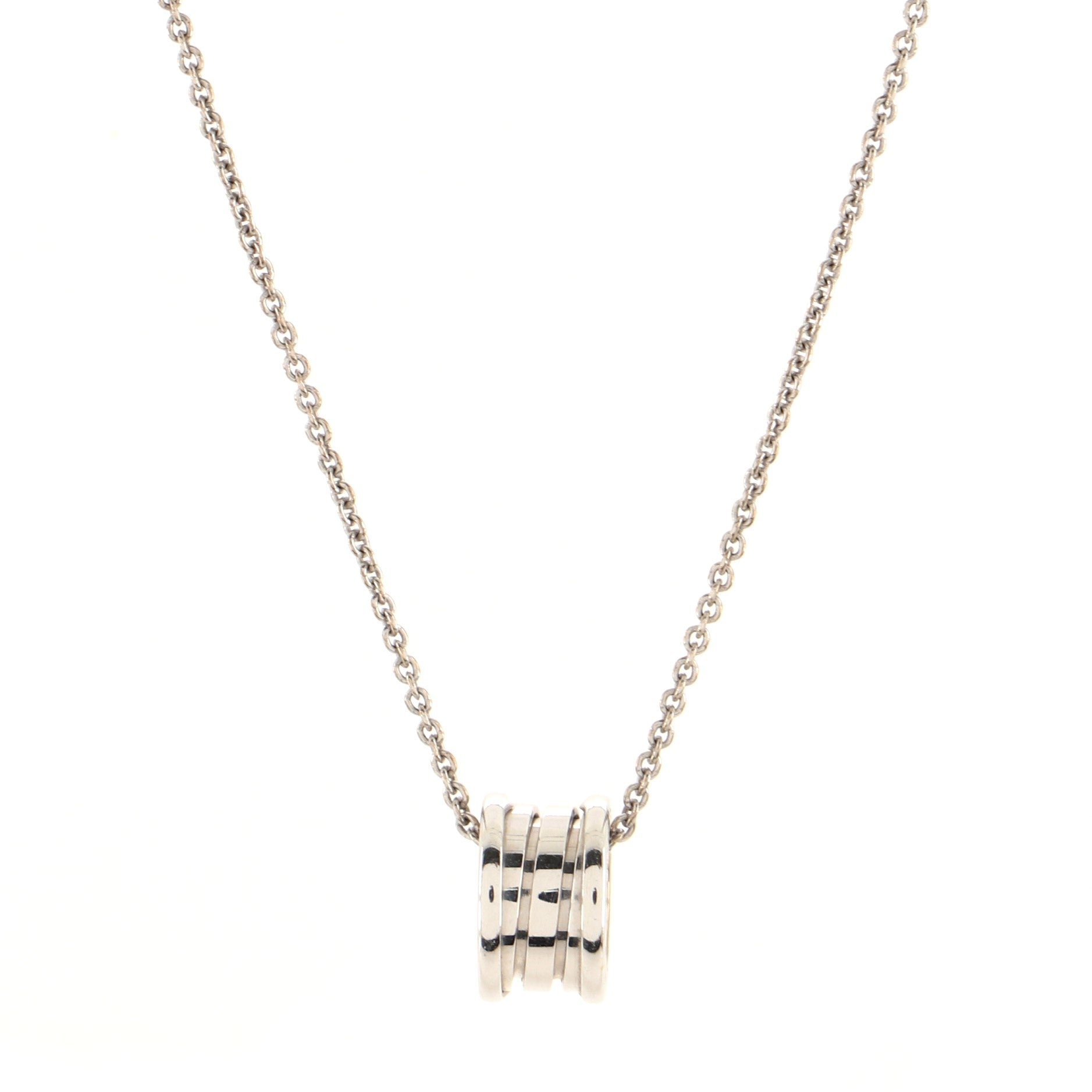 B.Zero1 Pendant Necklace 18K White Gold