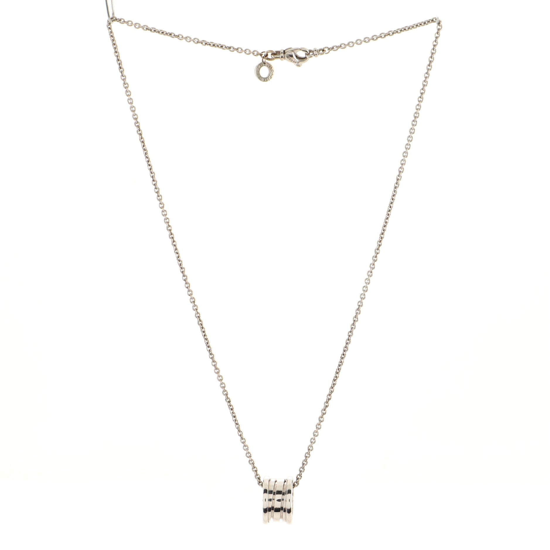 B.Zero1 Pendant Necklace 18K White Gold