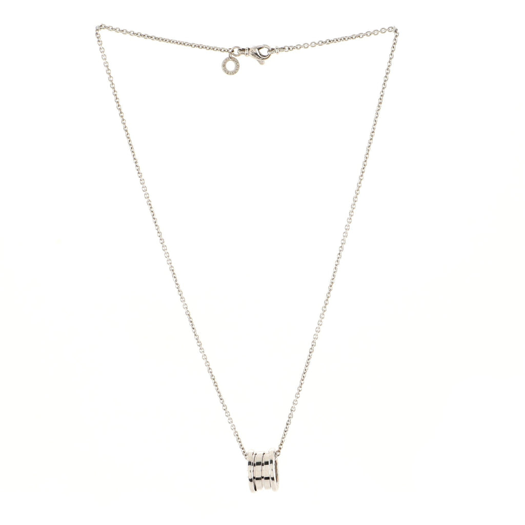 B.Zero1 Pendant Necklace 18K White Gold