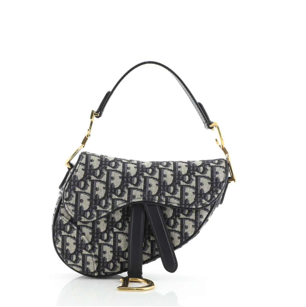 Saddle Handbag Oblique Canvas Mini
