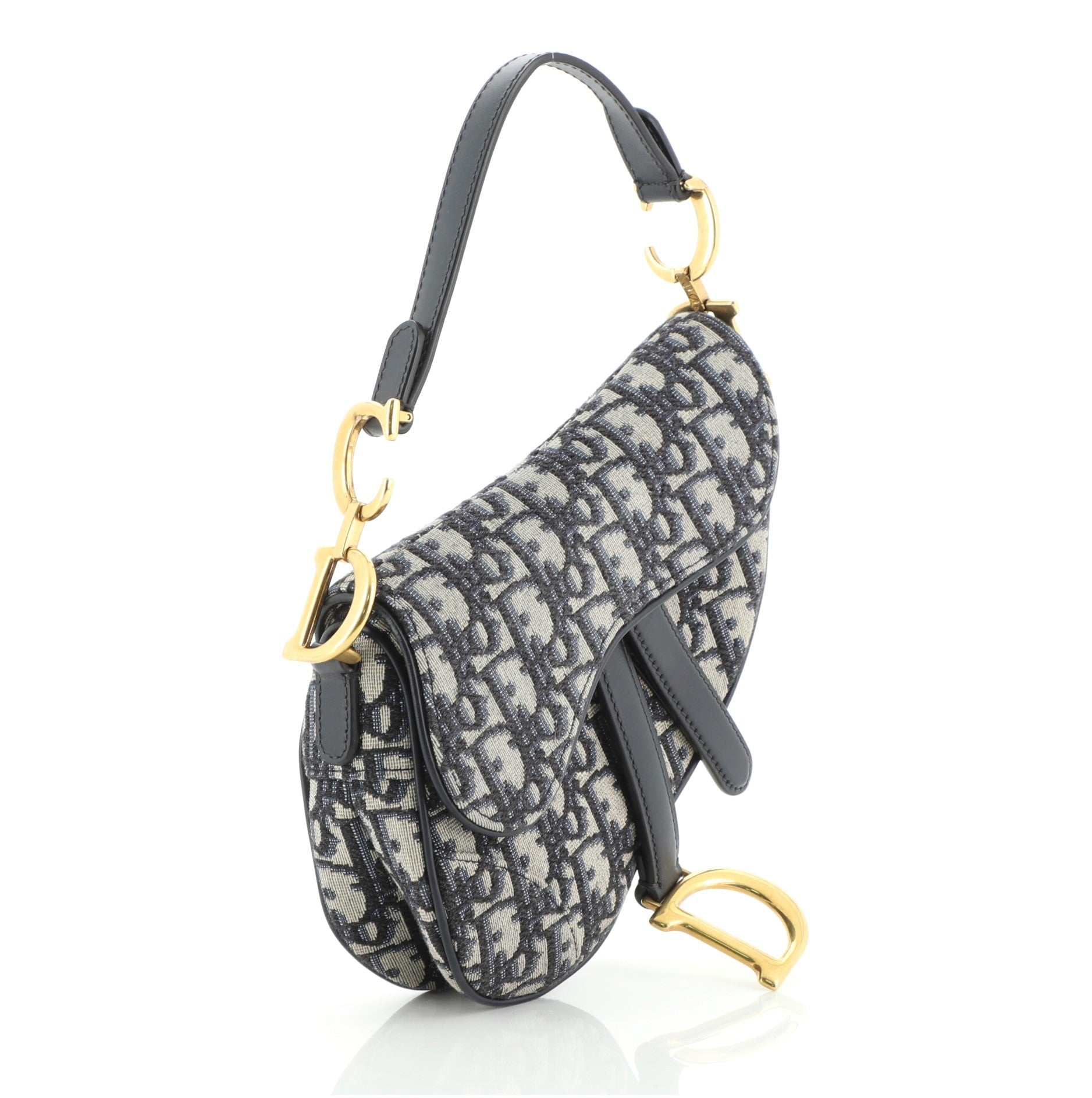 Saddle Handbag Oblique Canvas Mini