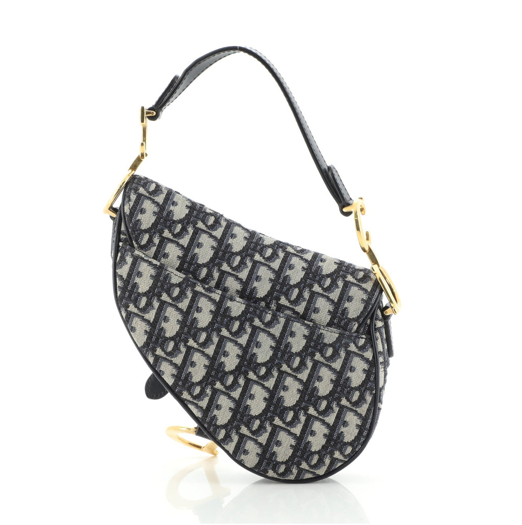 Saddle Handbag Oblique Canvas Mini