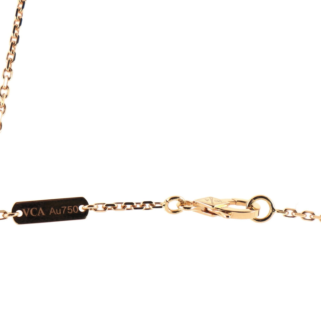 Vintage Alhambra Pendant Necklace 18K Rose Gold