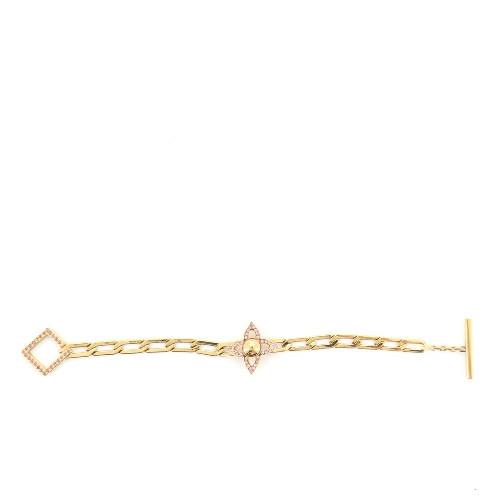 Flower Power Bracelet Metal with Crystal