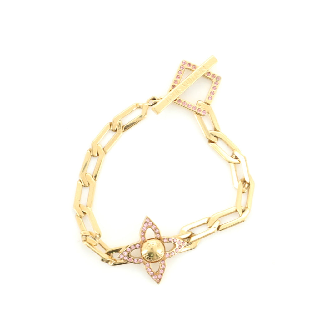 Flower Power Bracelet Metal with Crystal