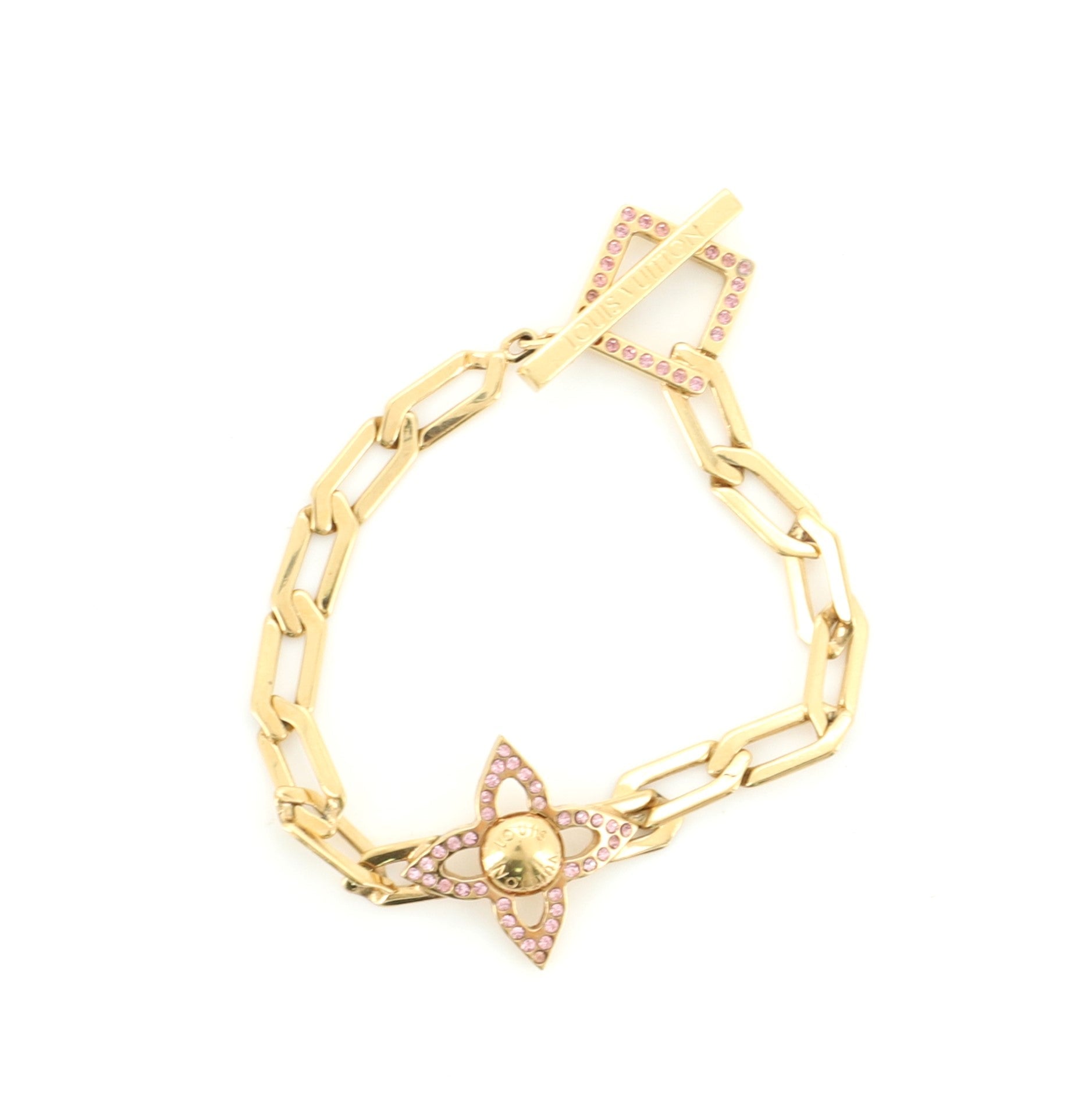 Flower Power Bracelet Metal with Crystal