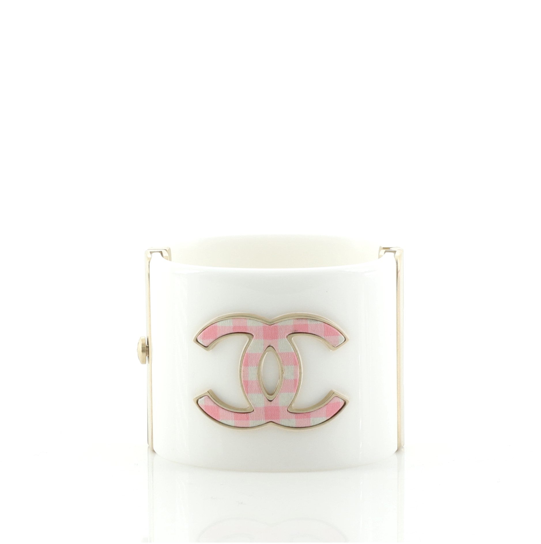 CC Cuff Bracelet Raffia with Metal