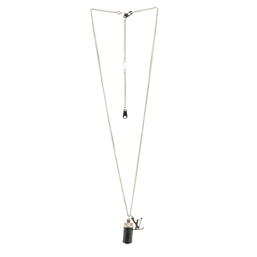 Collier Charms Necklace Metal with Monogram Eclipse Canvas