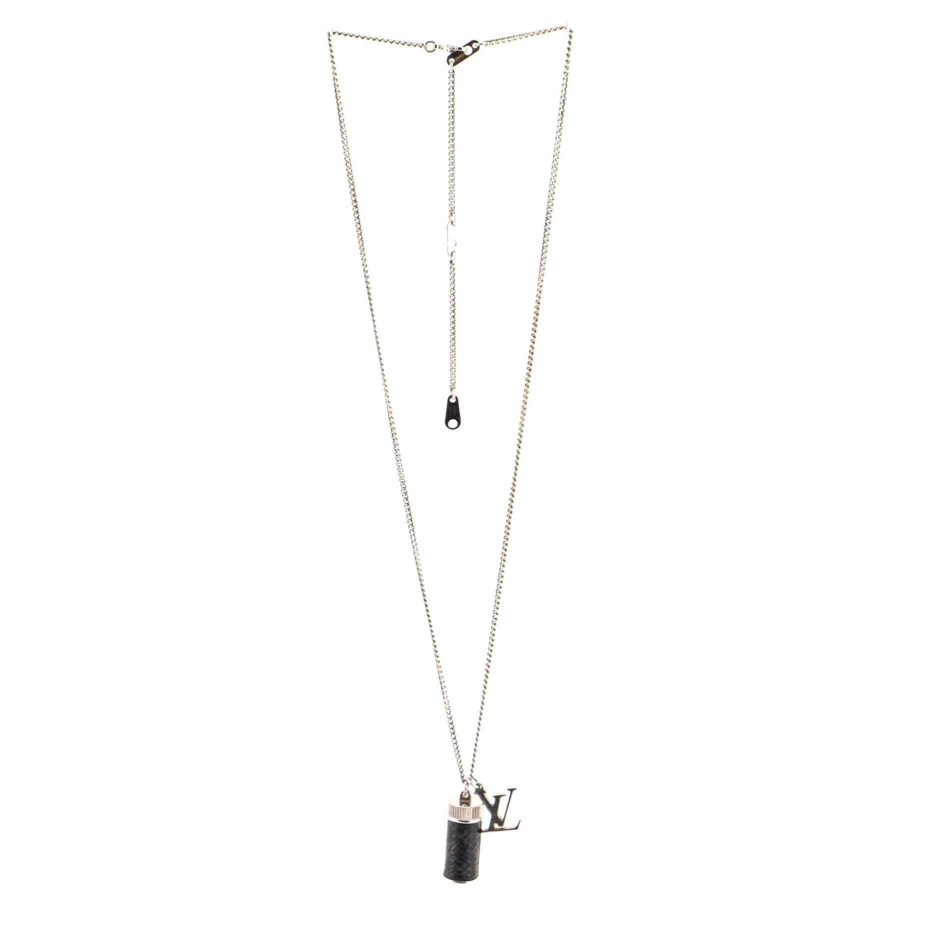 Collier Charms Necklace Metal with Monogram Eclipse Canvas