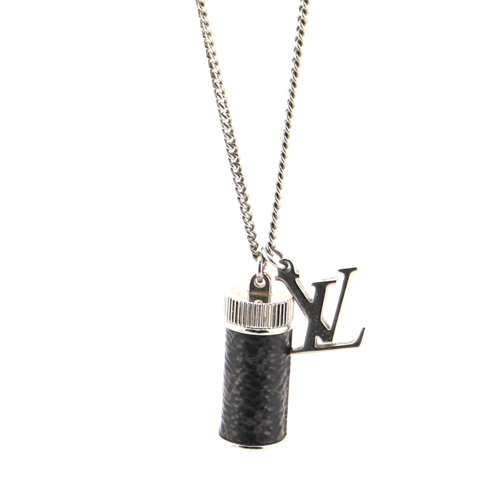 Collier Charms Necklace Metal with Monogram Eclipse Canvas