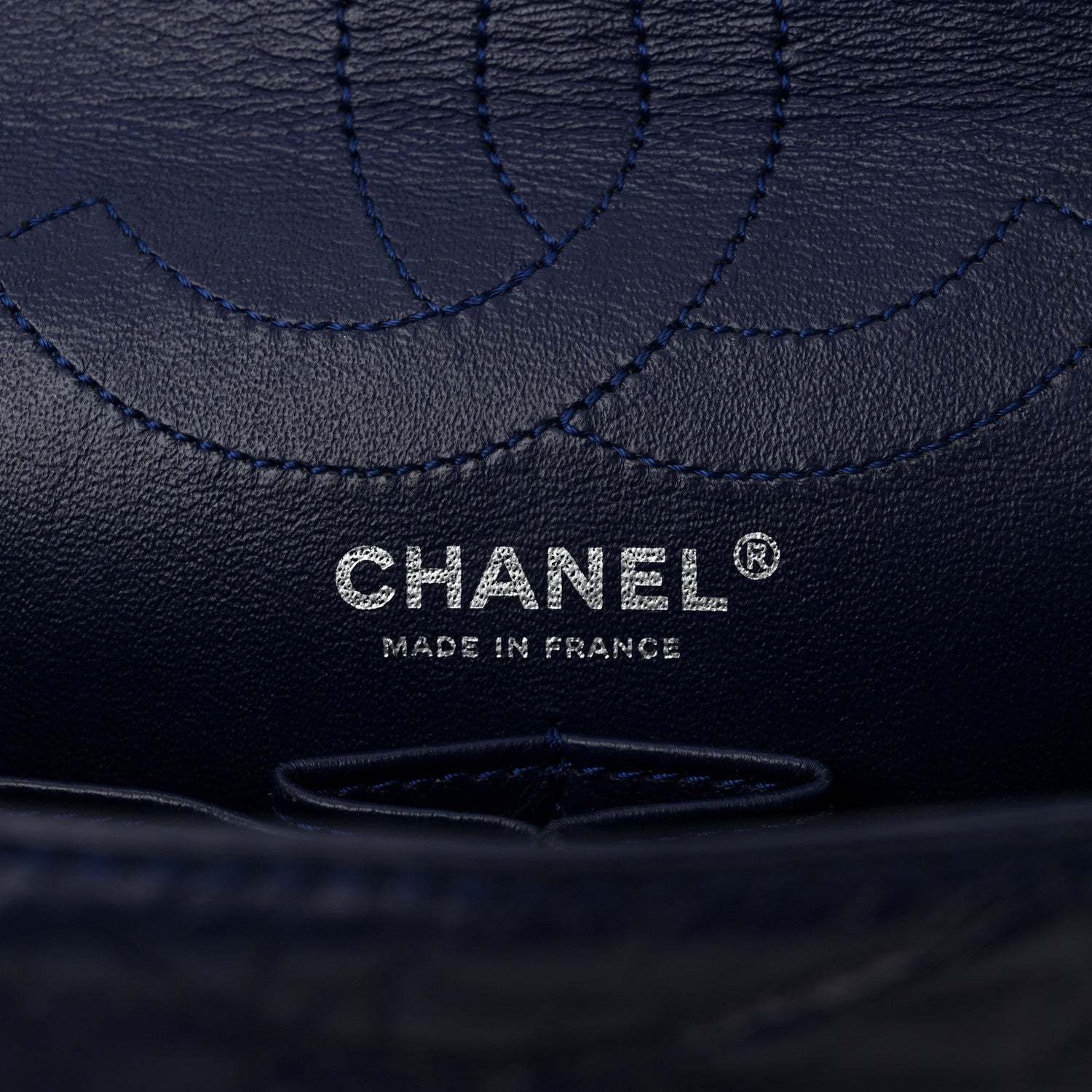 Aged Calfskin Quilted 2.55 Reissue 226 Flap Dark Blue