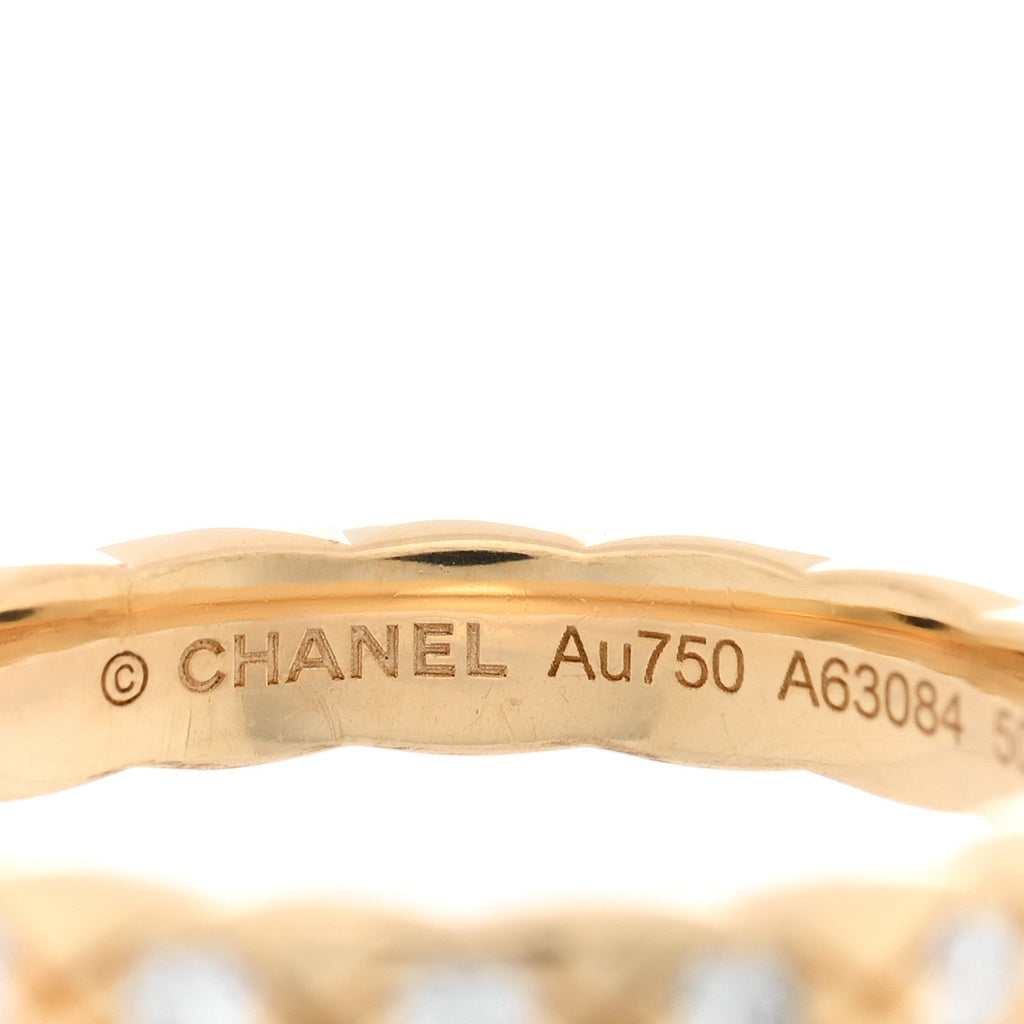 18K Yellow Gold Diamond Mini Coco Crush Ring 50 5.25