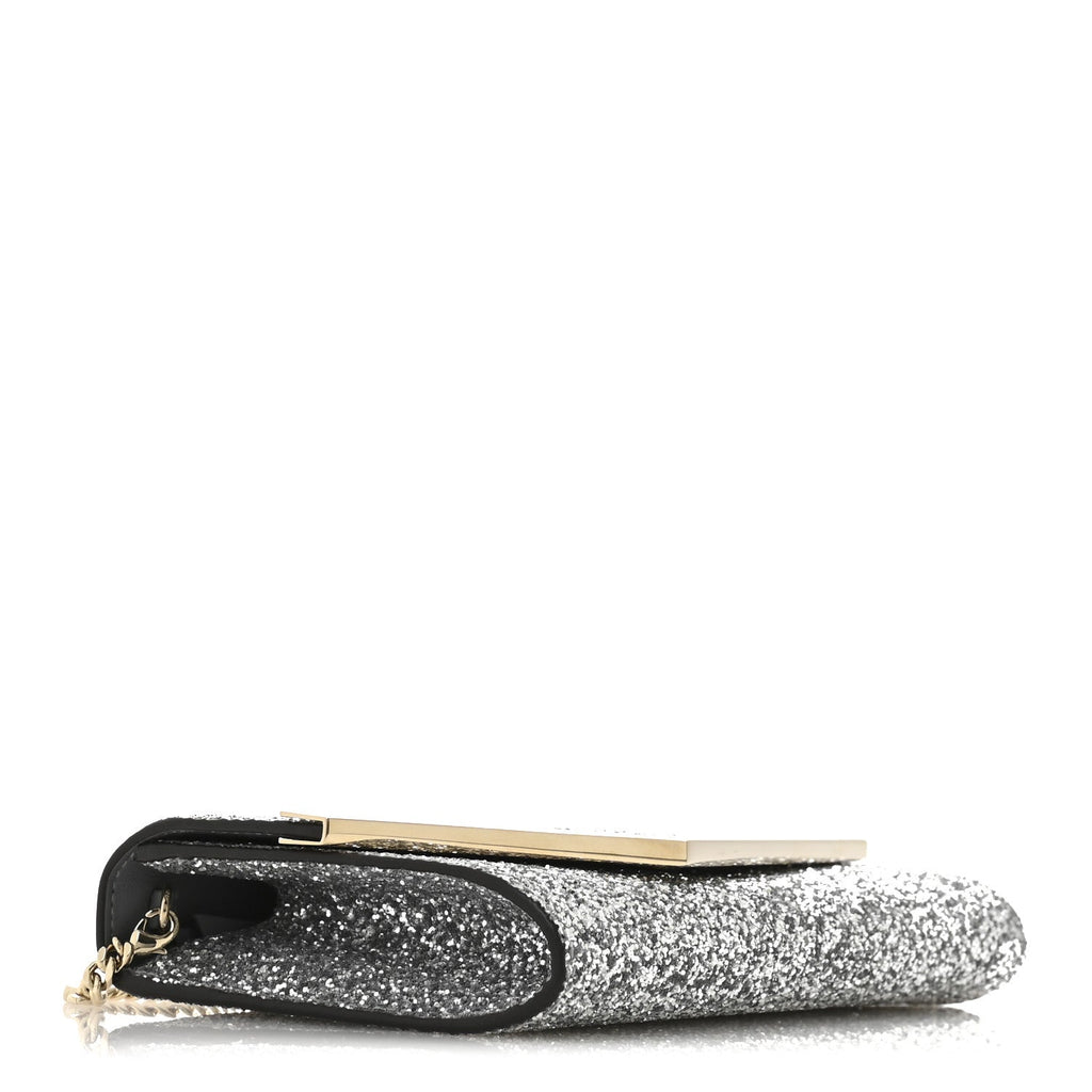 Glitter Emmie Clutch Silver