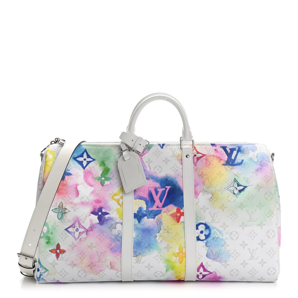 Monogram Watercolor Keepall Bandouliere 50 Multicolor
