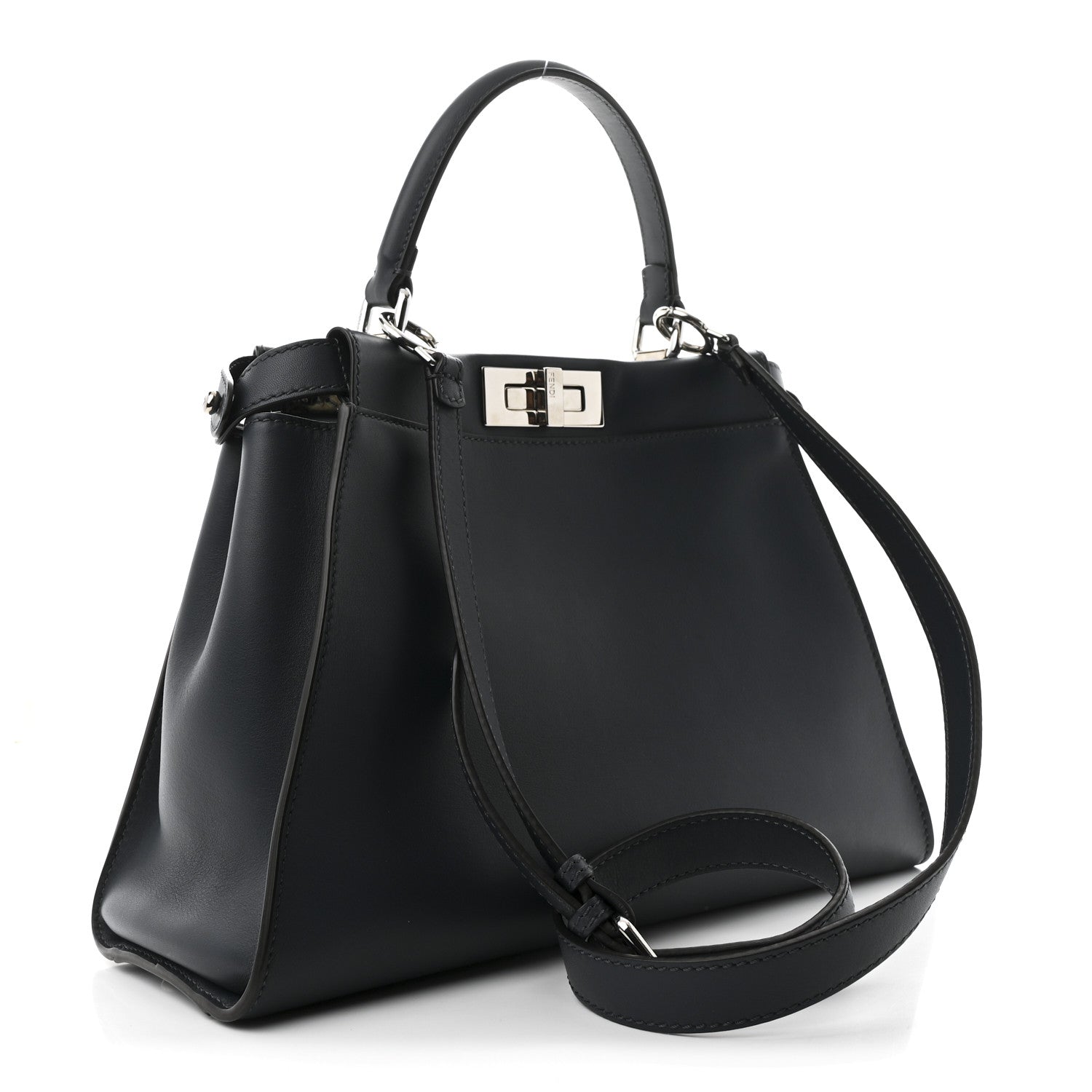 Vitello Seta Shiny Nappa Elaphe Medium Peekaboo Iconic Satchel Notturno Natural