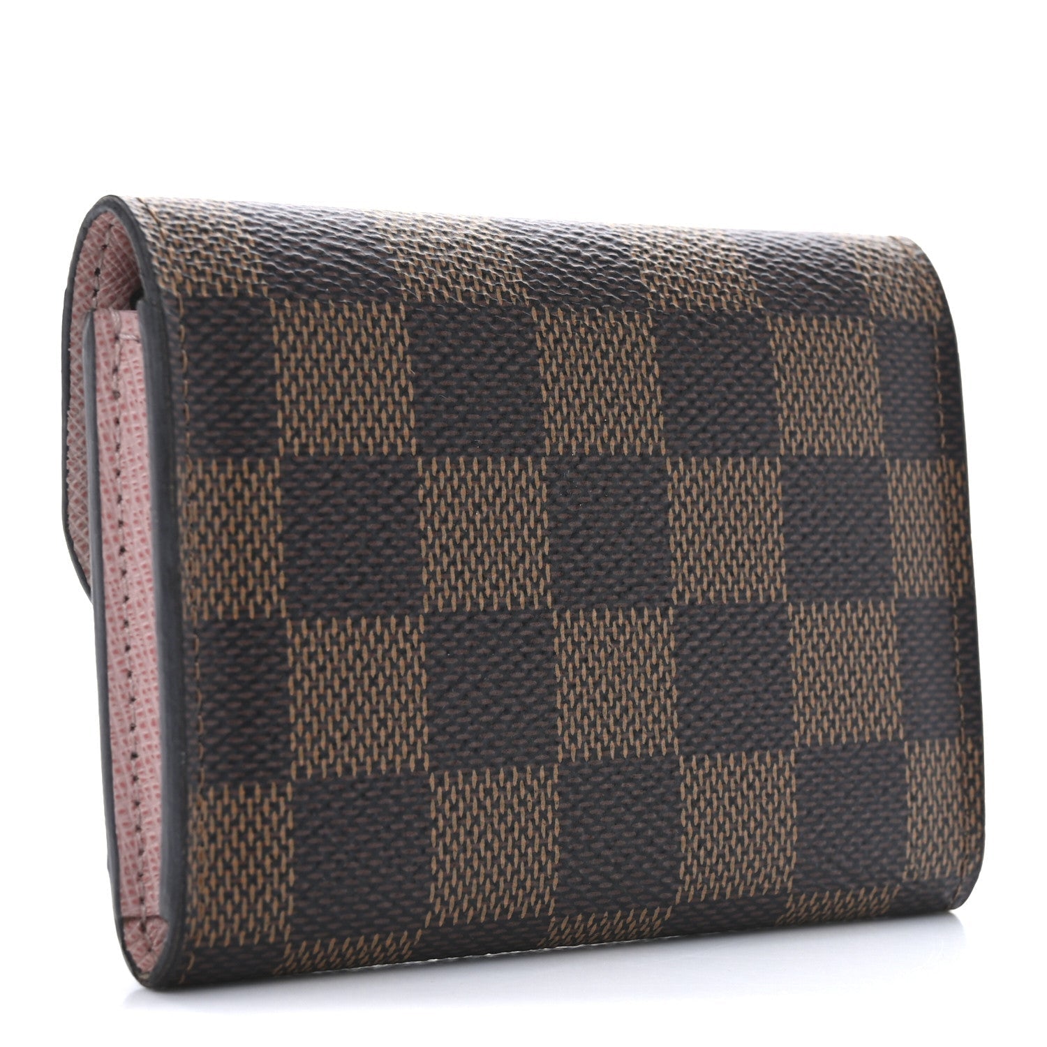 Damier Ebene Rosalie Coin Purse Rose Ballerine