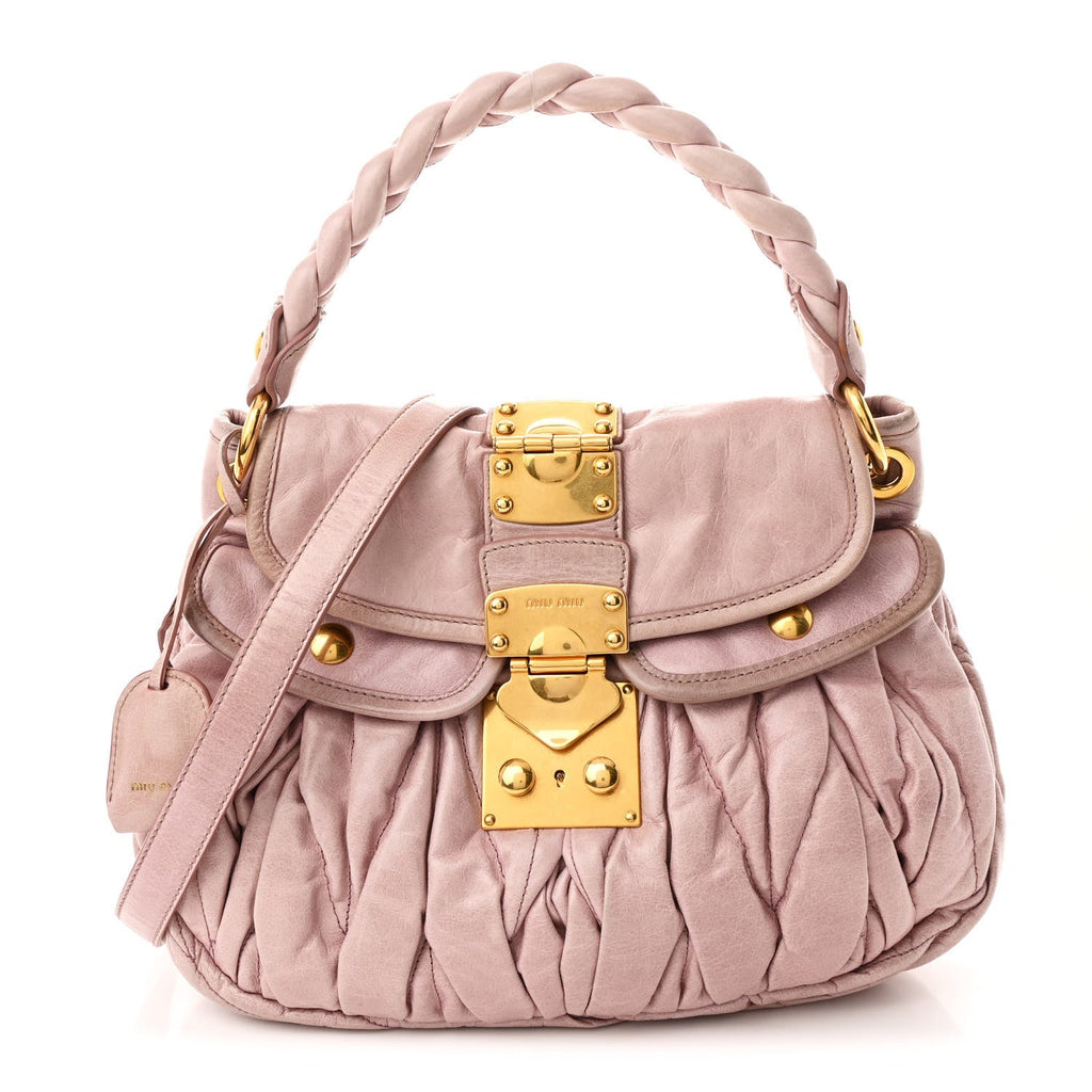 Nappa Matelasse Top Handle Tote Mughetto