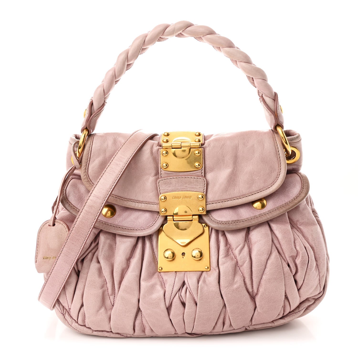 Nappa Matelasse Top Handle Tote Mughetto