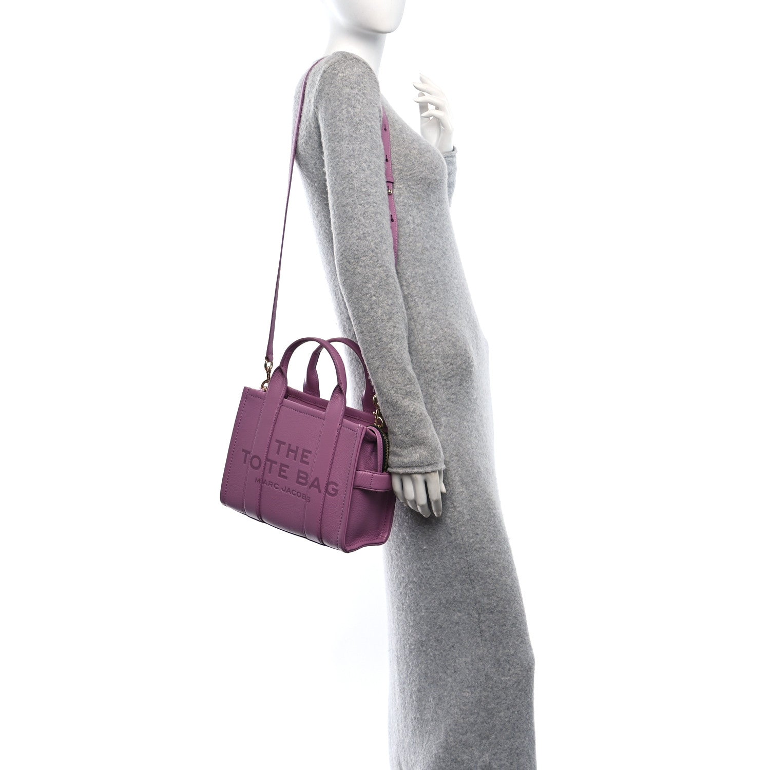 Grained Calfskin Small The Tote Bag Orchid Haze