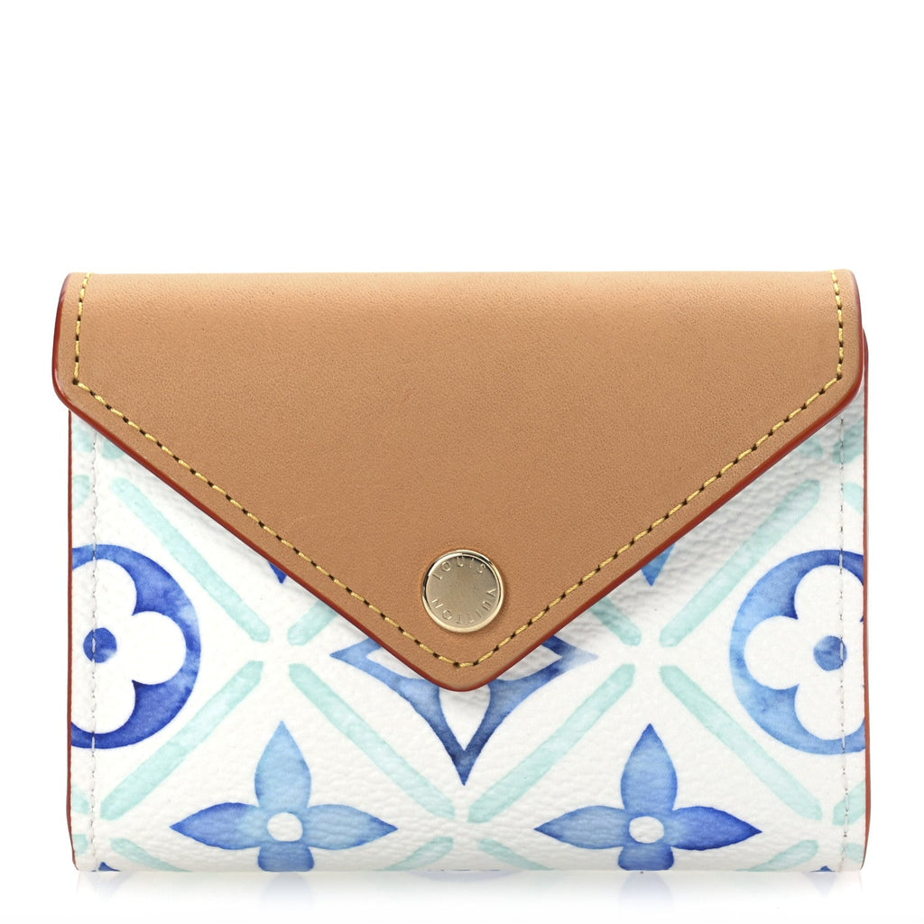 Monogram Tiles By The Pool Playing s and Pouch Lagoon Blue