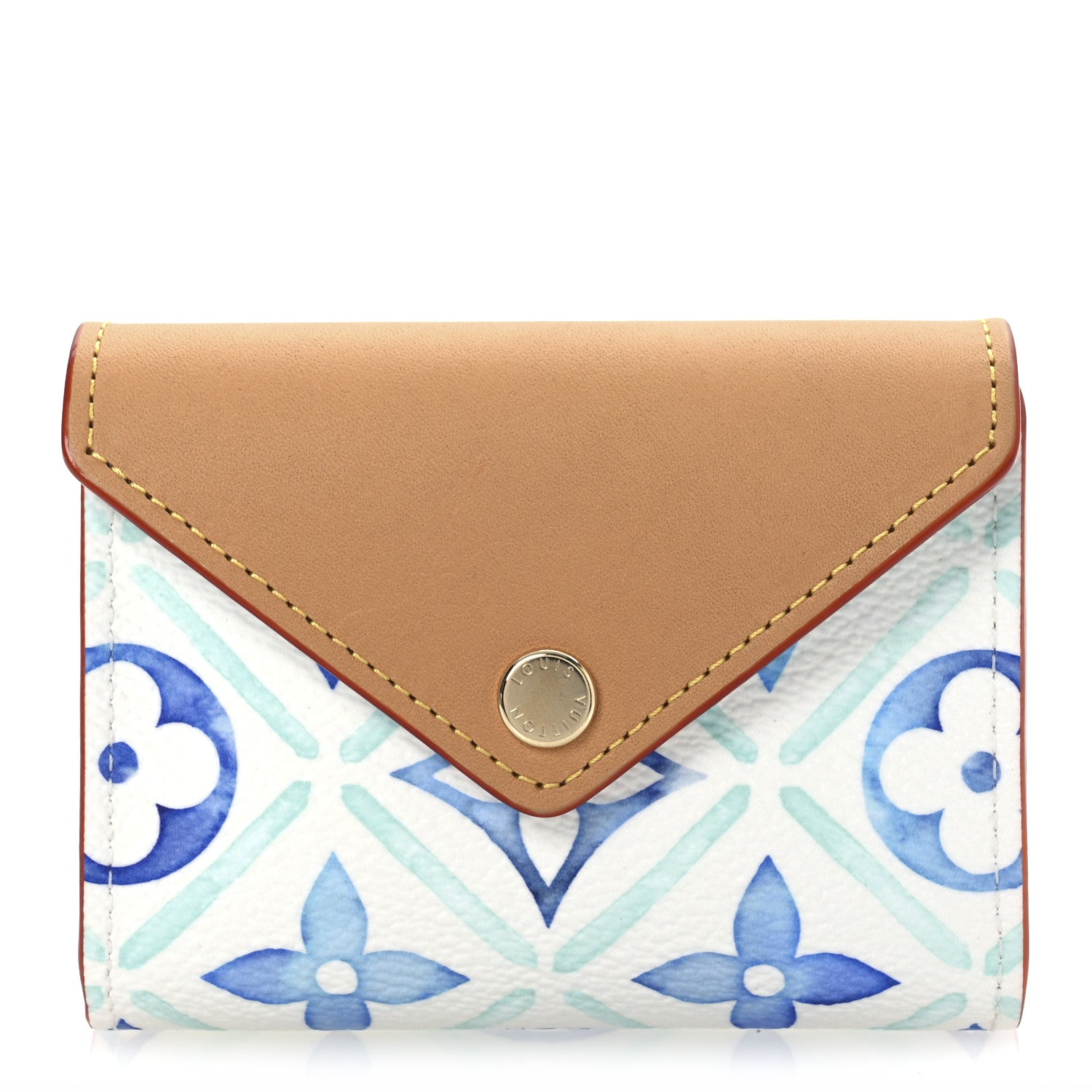 Monogram Tiles By The Pool Playing s and Pouch Lagoon Blue