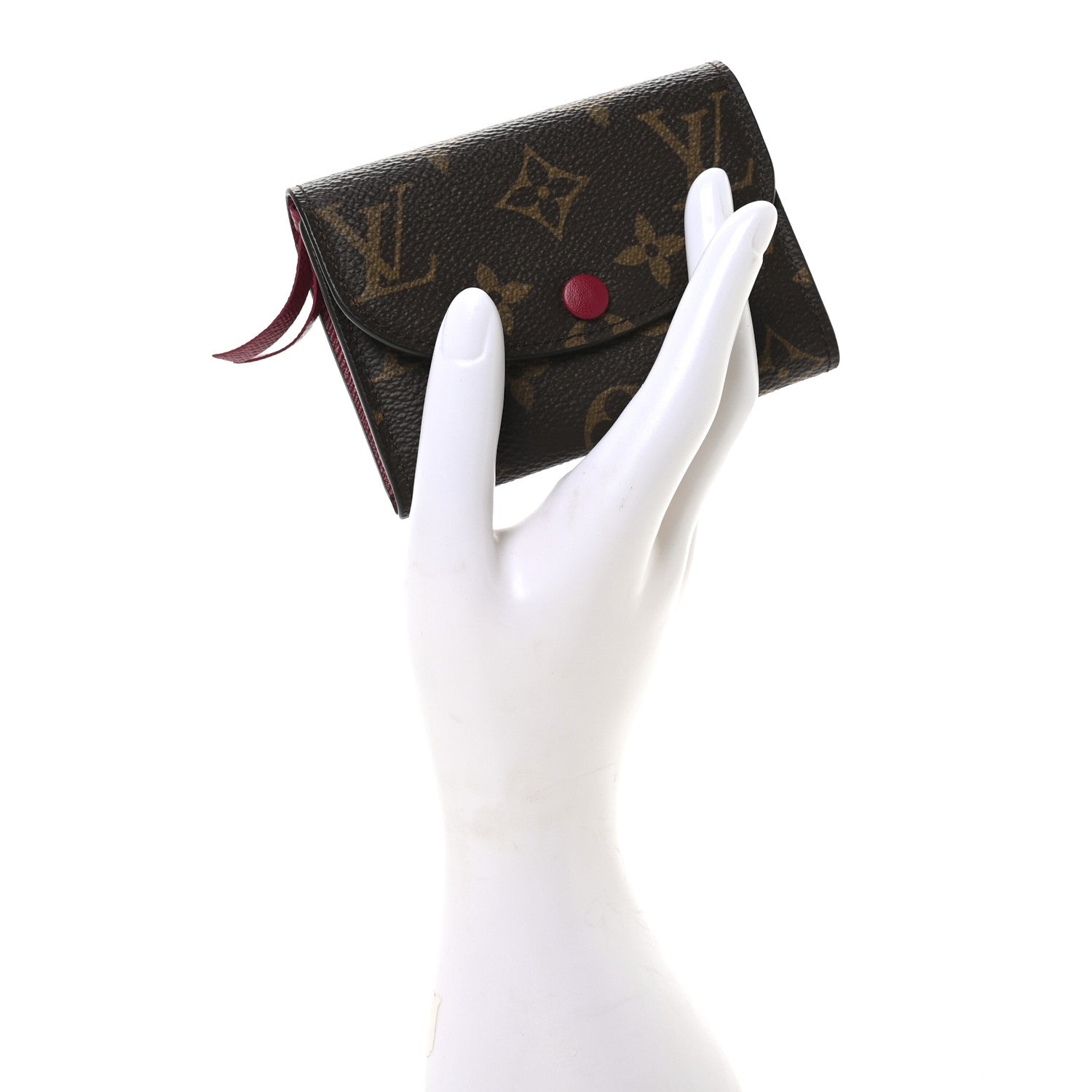 Monogram Rosalie Coin Purse Fuchsia