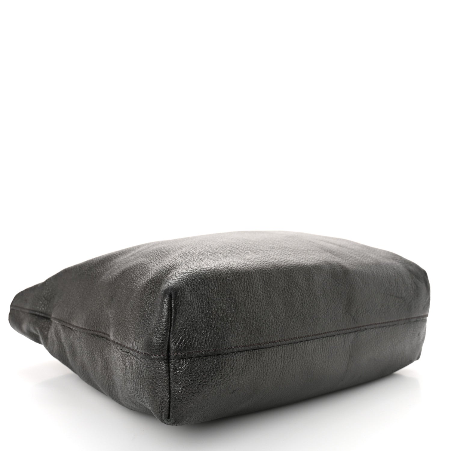 Vitello Daino Shopping Tote Piombo Mordore
