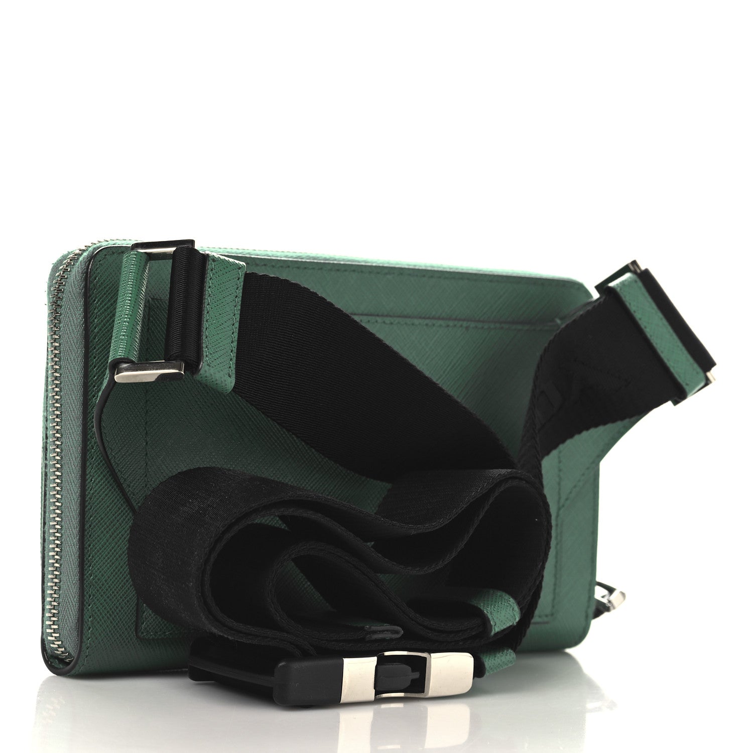 Saffiano Travel Double Zip Belt Bag Mango