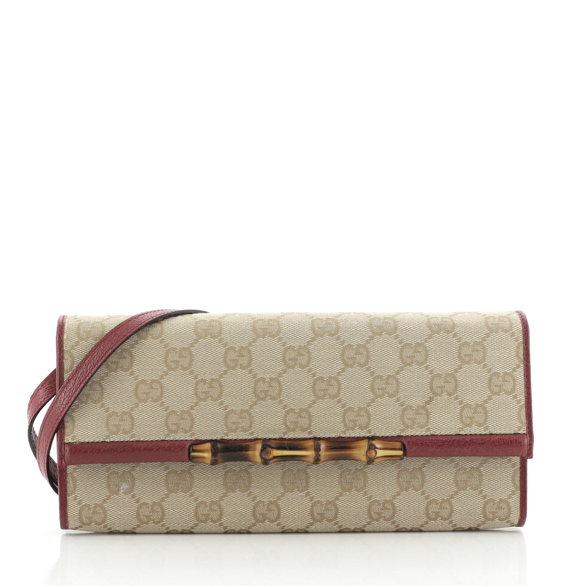 Bamboo Bar Clutch GG Canvas