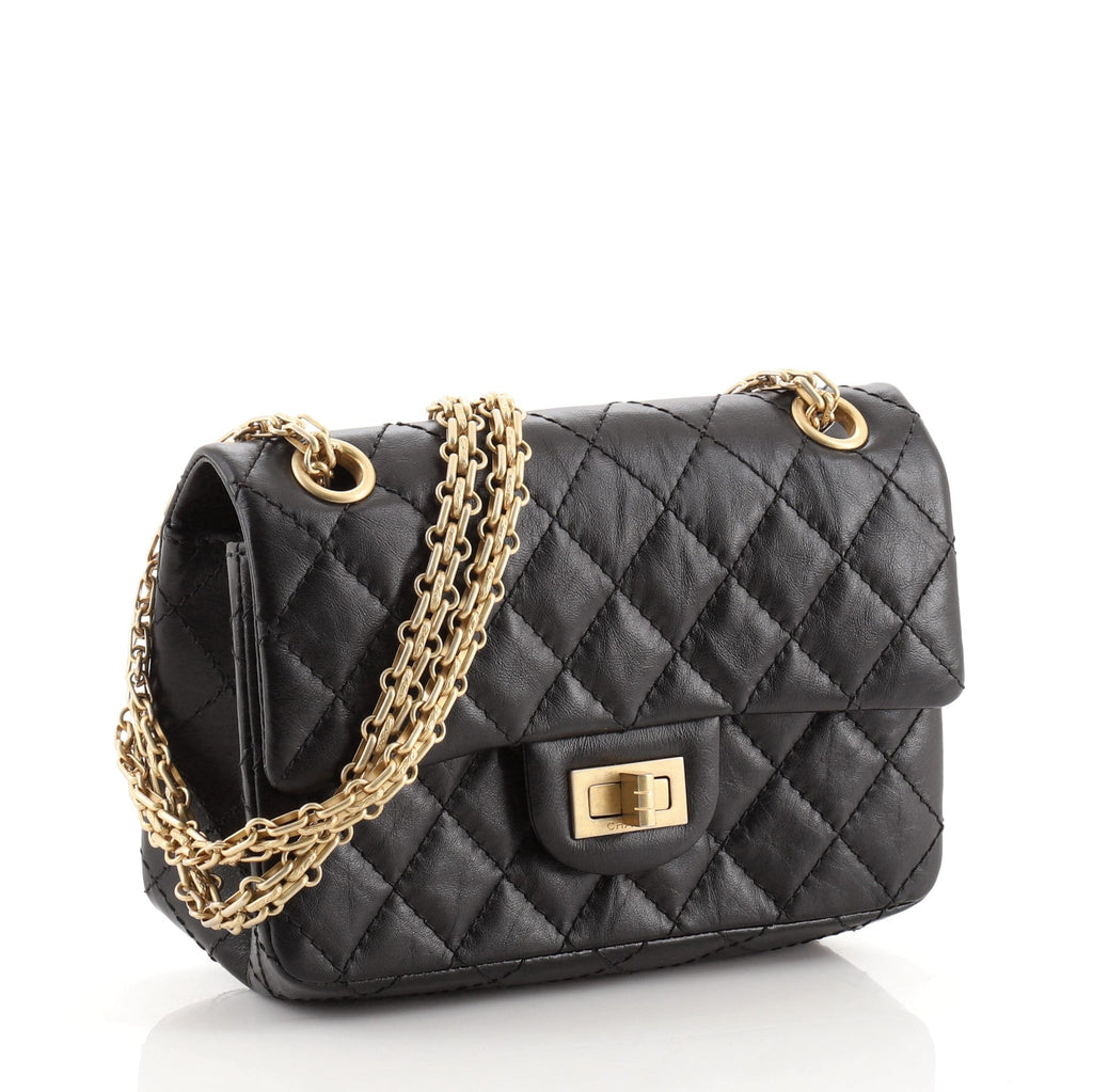 Reissue 2.55 Flap Bag Quilted Aged Calfskin Mini