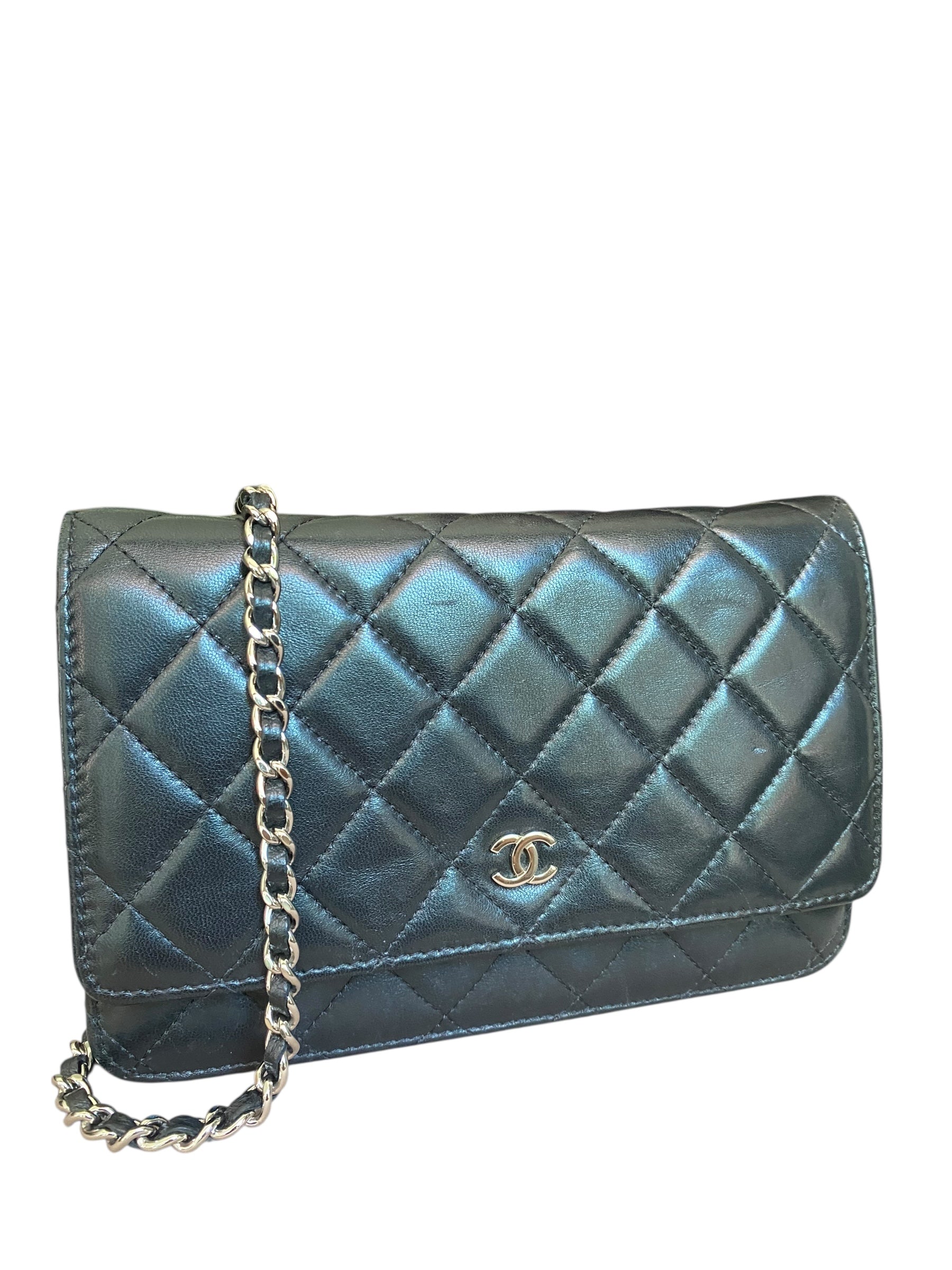 Chanel Black 2019 Classic Leather CC WOC