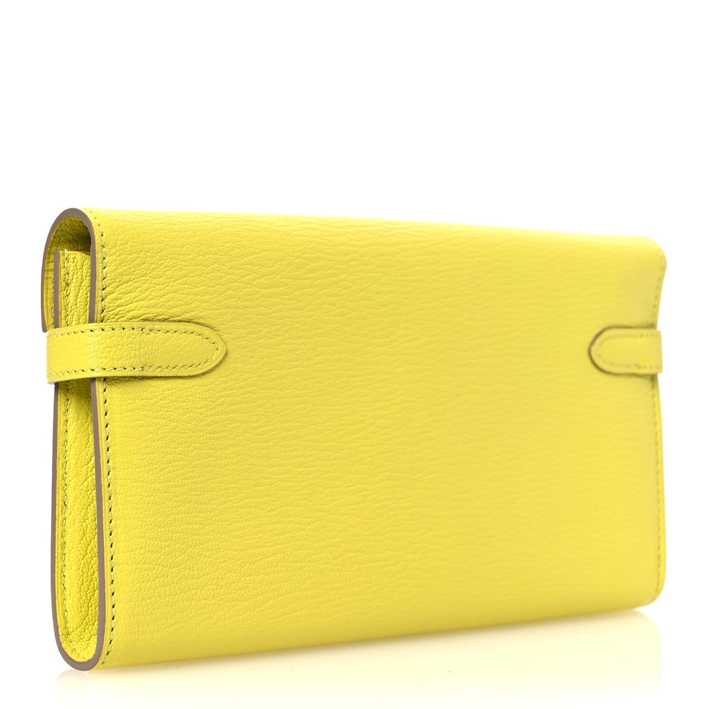Chevre Mysore Kelly Longue Wallet Lime