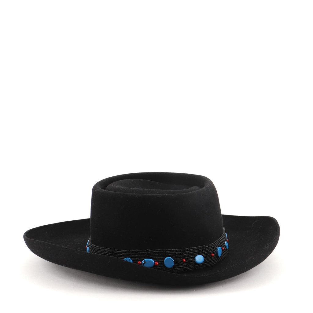 Wild Panama Hat Felt with Beaded Accent Large