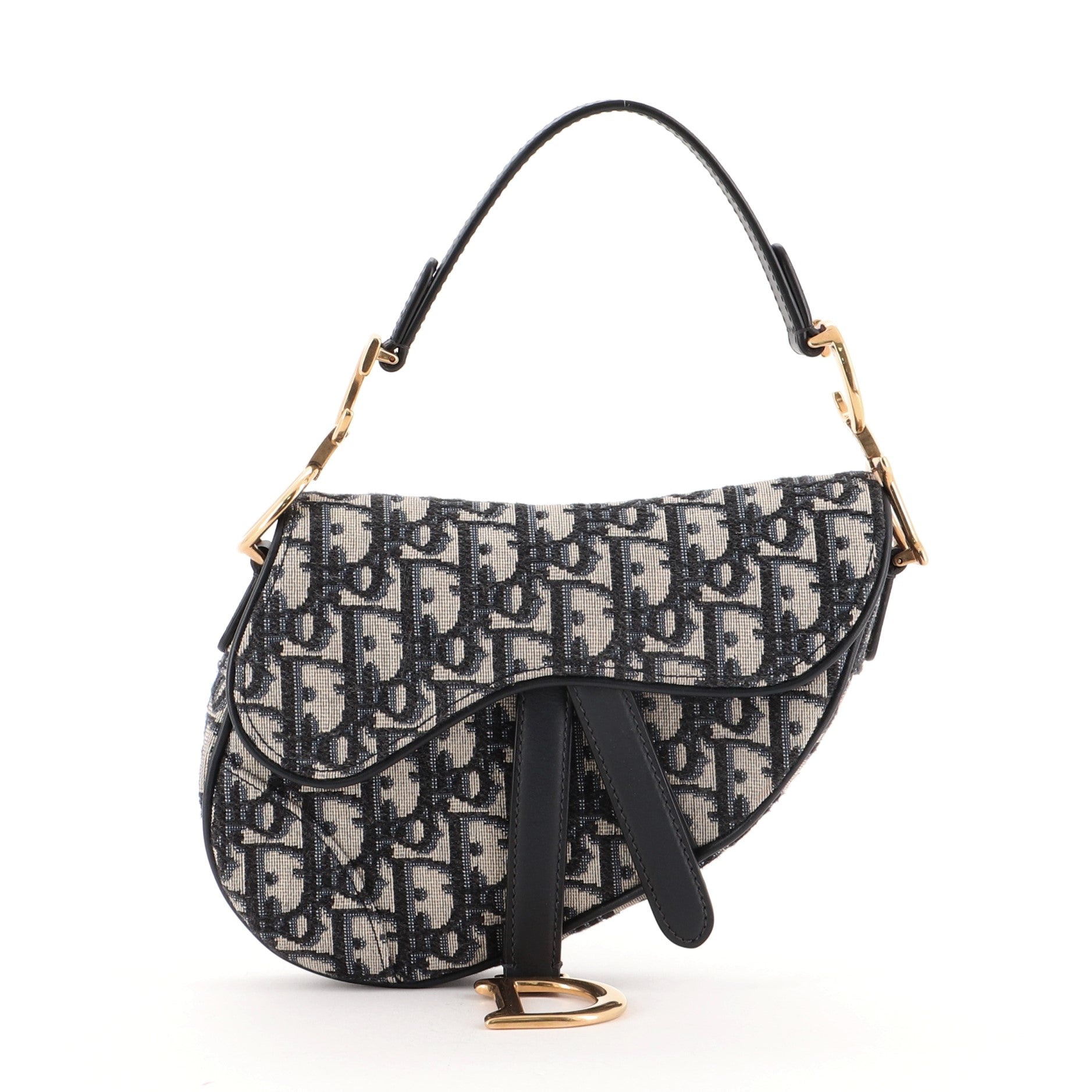 Saddle Handbag Oblique Canvas Mini