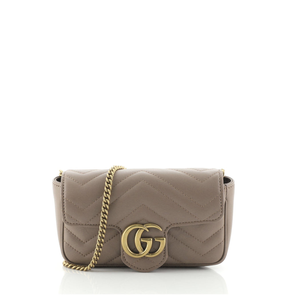 GG Marmont Flap Bag Matelasse Leather Super Mini