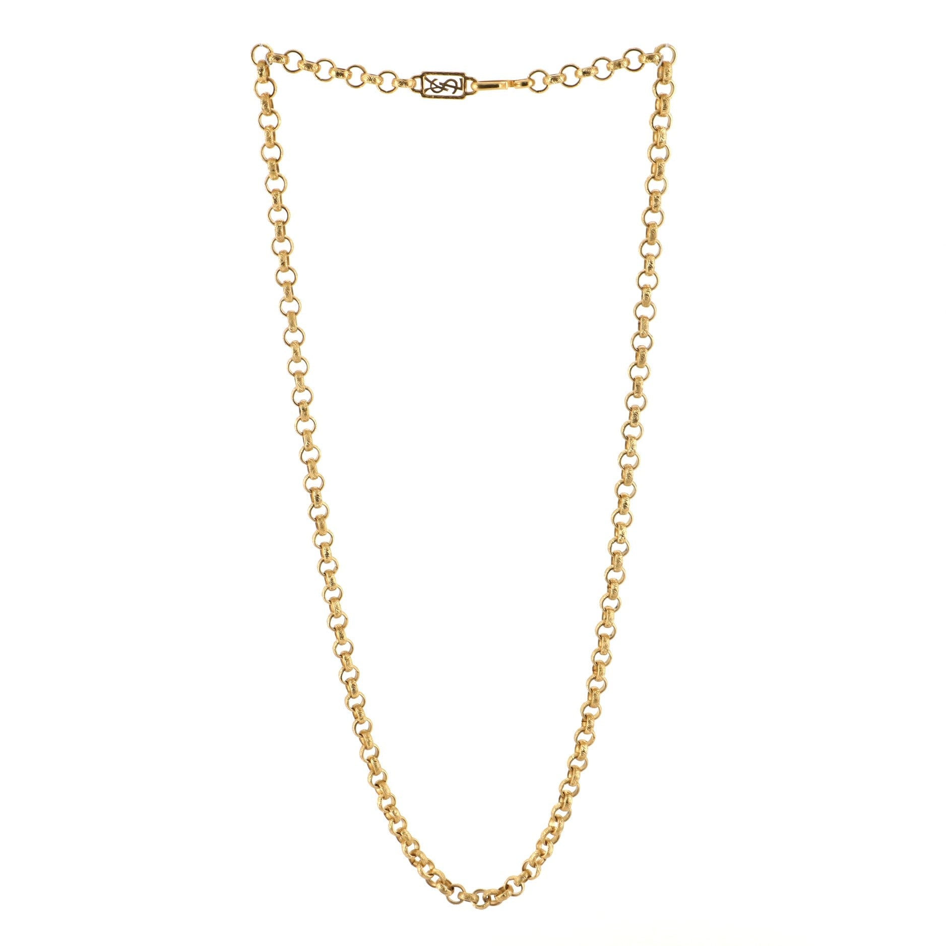 Textured Chain Link Belt Metal Thin 75