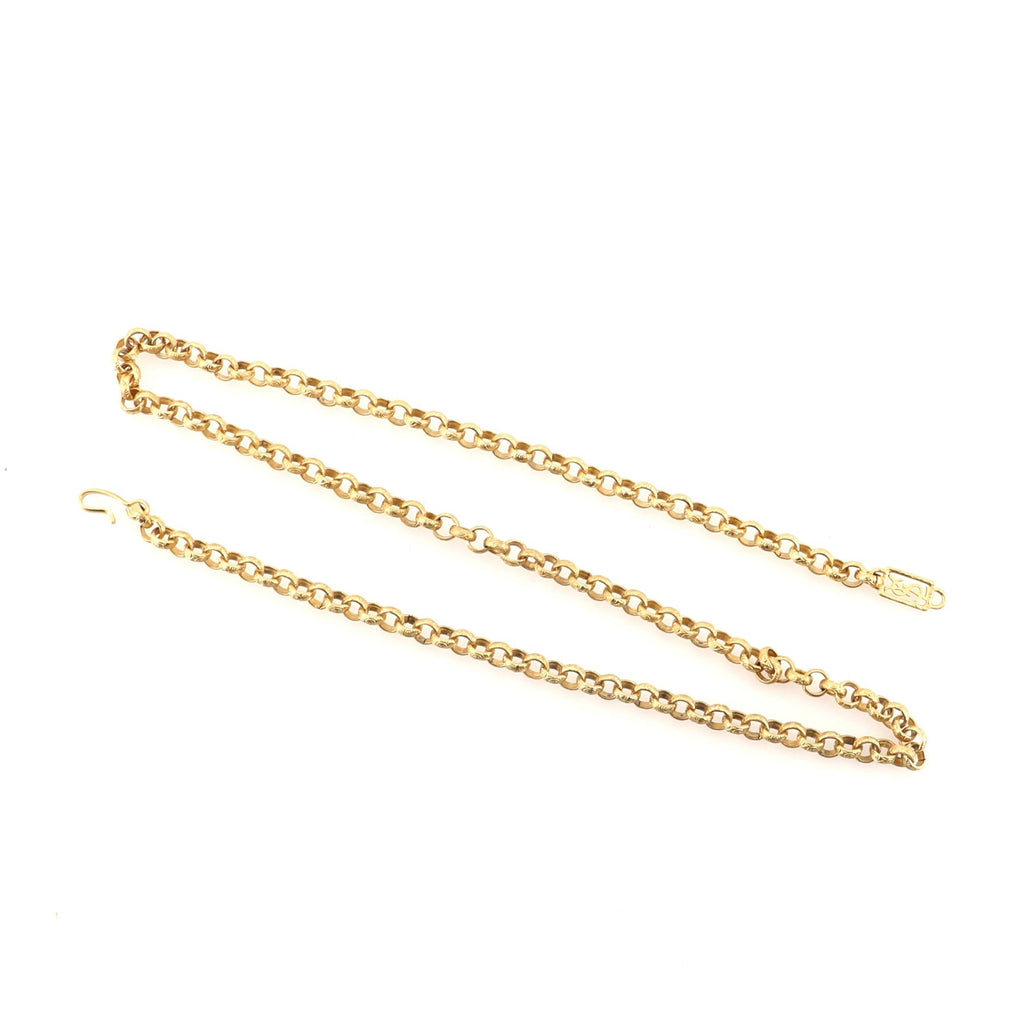 Textured Chain Link Belt Metal Thin 75