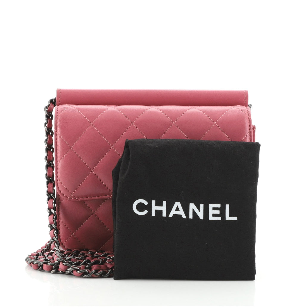 Crossing Times Flap Bag Quilted Lambskin Mini
