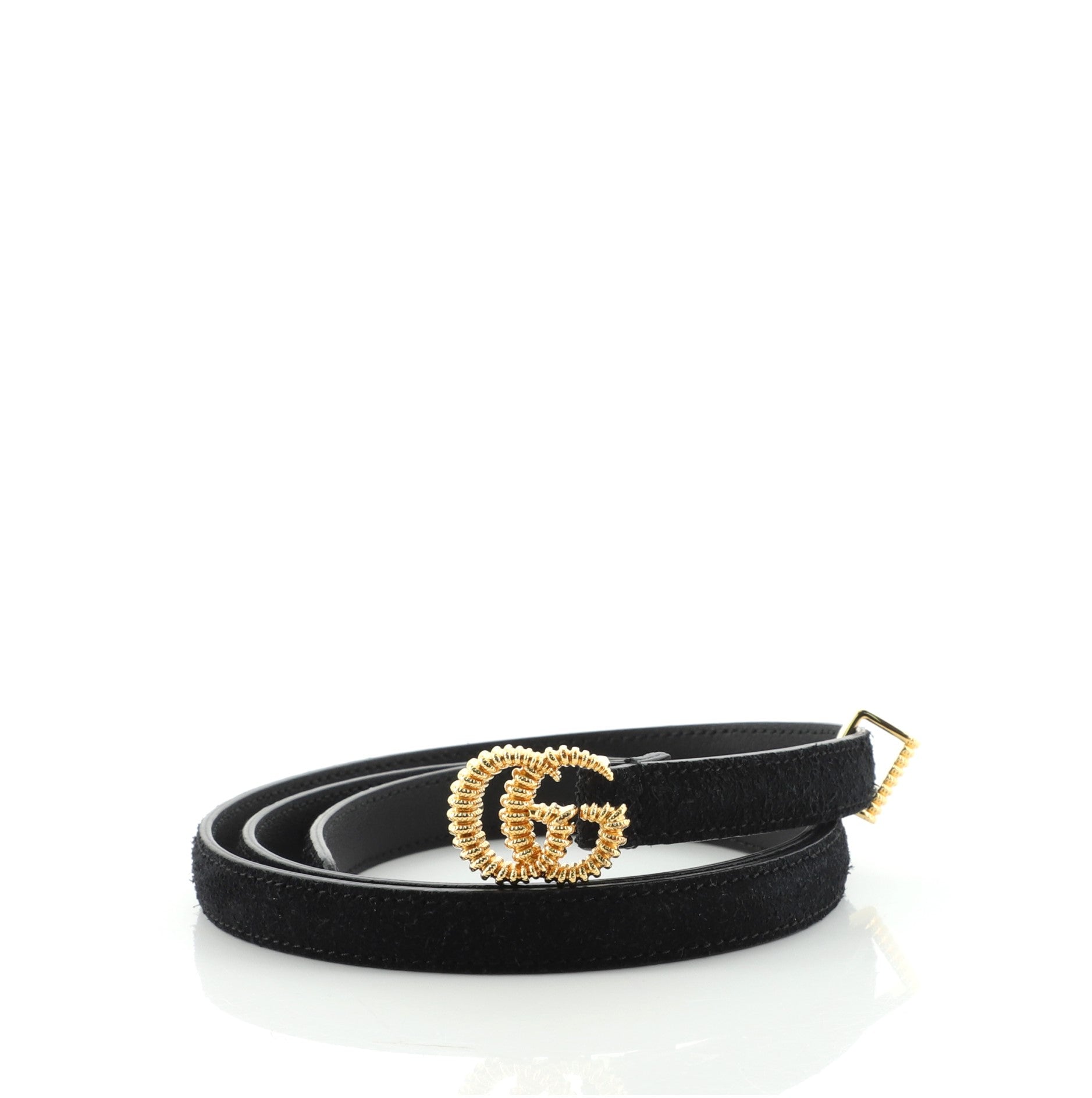 GG Torchon Belt Suede Thin 95