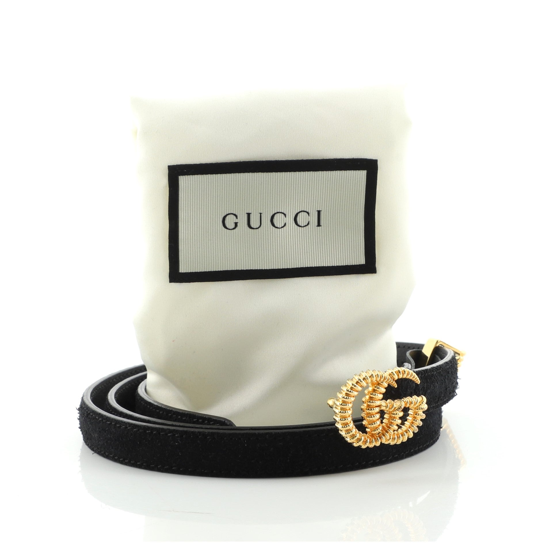GG Torchon Belt Suede Thin 95