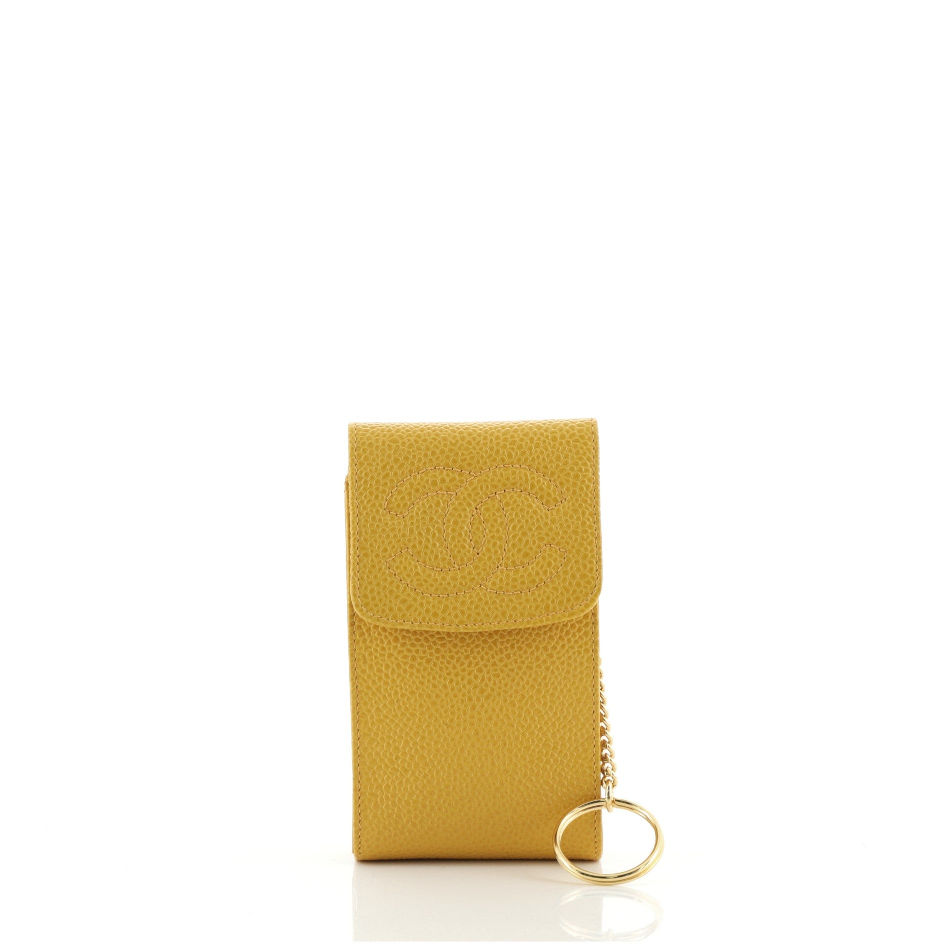 Vintage Timeless CC Phone Holder Pouch Caviar Mini