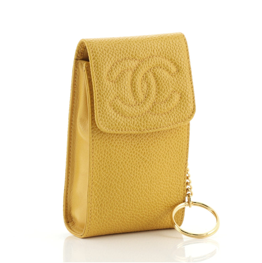 Vintage Timeless CC Phone Holder Pouch Caviar Mini
