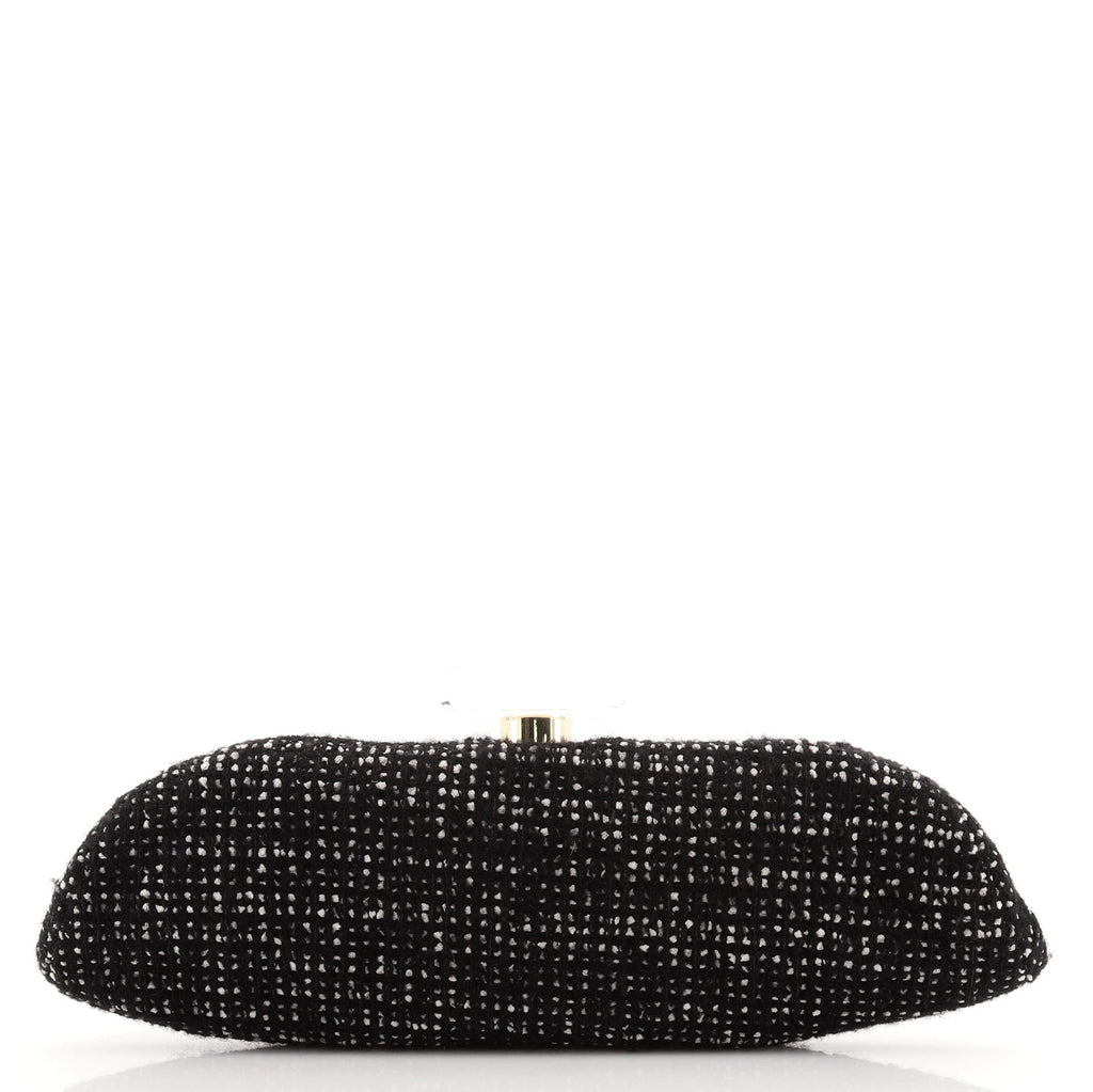 Vintage Pefume Bottle Clutch Embellished Tweed